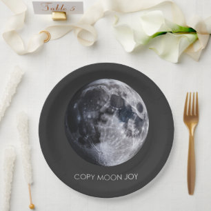 Copy Moon Joy Paper Plate