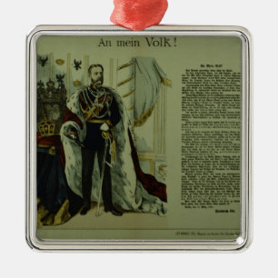 Copy of a declaration from Frederick III Metal Tree Decoration