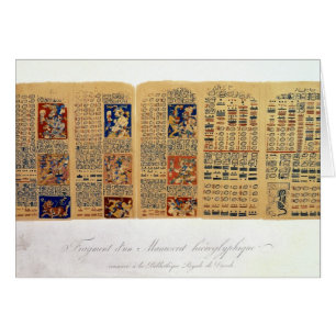 Copy of a fragment of the Dresden Codex