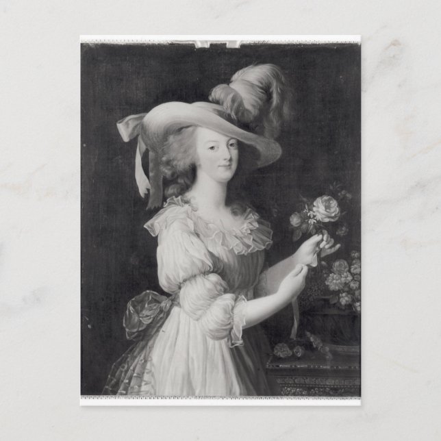 Copy of a Portrait of Marie-Antoinette Postcard (Front)