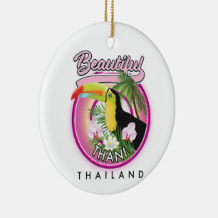 Copy of Beautiful Thani Thailand Ceramic Tree Decoration