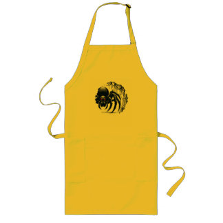 Copy of Creepy Black Spider Gothic Design Long Apron