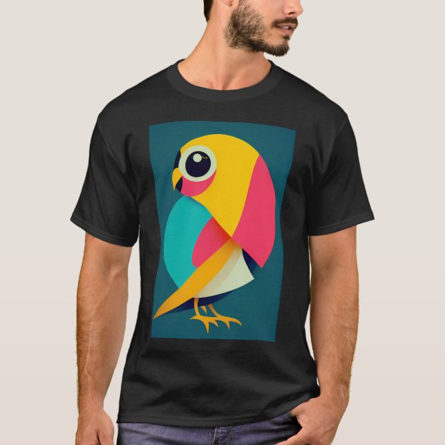 Copy of  cute bird art T-Shirt (Front)