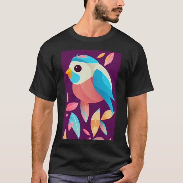 Copy of  cute bird art T-Shirt (Front)