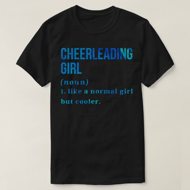 Copy of Funny Cheerleading Girl T-Shirt (Design Front)