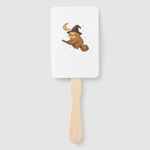 Copy of Ghost Hedgehog Librarian � Cute Halloween  Hand Fan