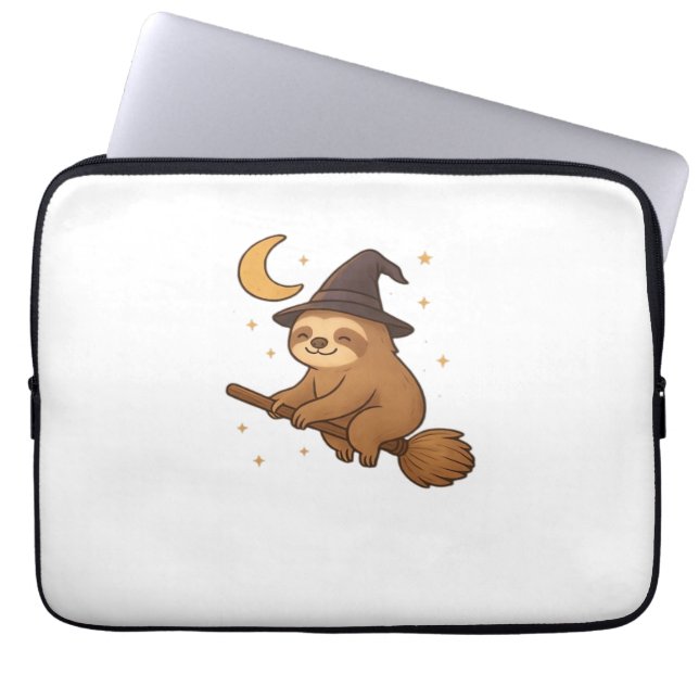 Copy of Ghost Hedgehog Librarian – Cute Halloween  Laptop Sleeve (Front)