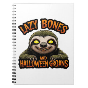 Copy of Ghost Hedgehog Librarian � Cute Halloween Notebook