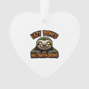 Copy of Ghost Hedgehog Librarian � Cute Halloween  Ornament