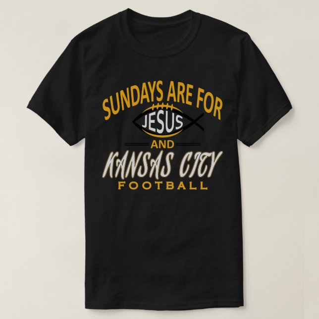Copy of Kansas City Pro  and Jesus on Sunday T-Shirt (Design Front)