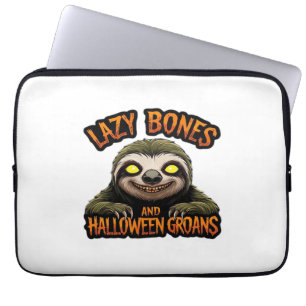 Copy of Lazy Bones and Halloween Groans - Creepy S Laptop Sleeve