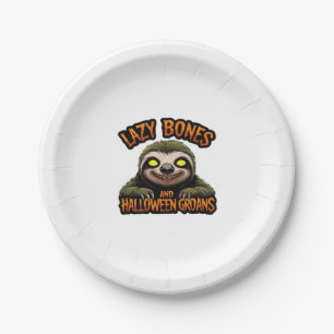 Copy of Lazy Bones and Halloween Groans - Creepy S Paper Plate