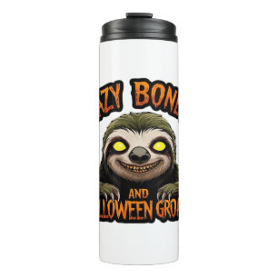 Copy of Lazy Bones and Halloween Groans - Creepy S Thermal Tumbler