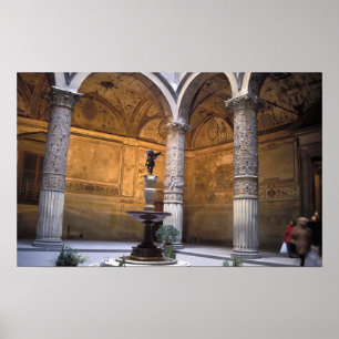 Copy of Putto with Dolphin by Andrea del Poster