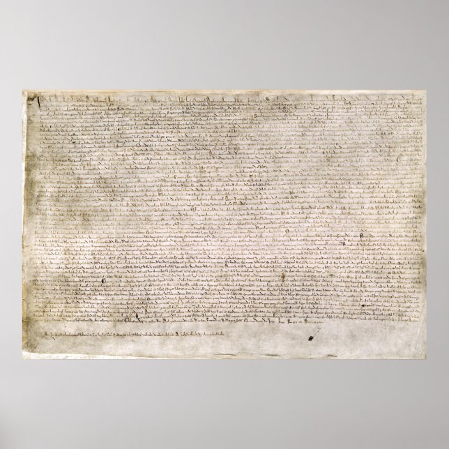 Copy of the Magna Carta Replica Print (Front)