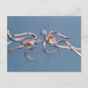 Copy of two medical thermometers postcard
