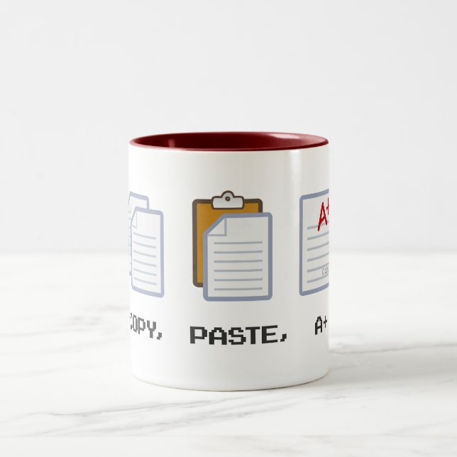 Copy, Paste, A+ mug (Center)