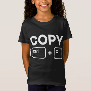 Copy Paste Ctrl-C Ctrl-V Daddy Mummy Children Matc T-Shirt