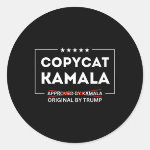 Copycat Kamala No Tax On Tips Original Classic Round Sticker
