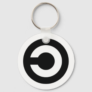 Copyleft - information wants to be free key ring
