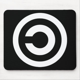 Copyleft - information wants to be free mouse mat
