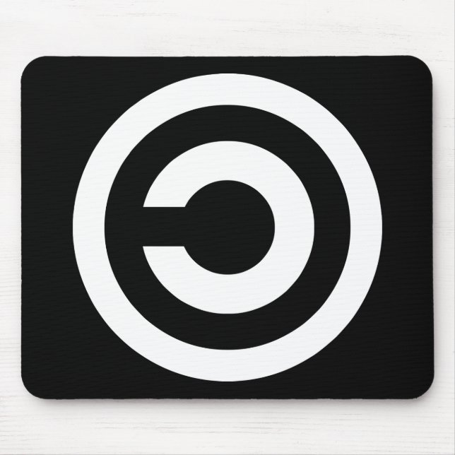 Copyleft - information wants to be free mouse mat (Front)