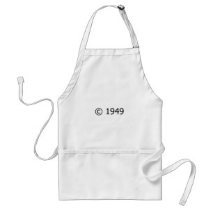 Copyright 1949 standard apron