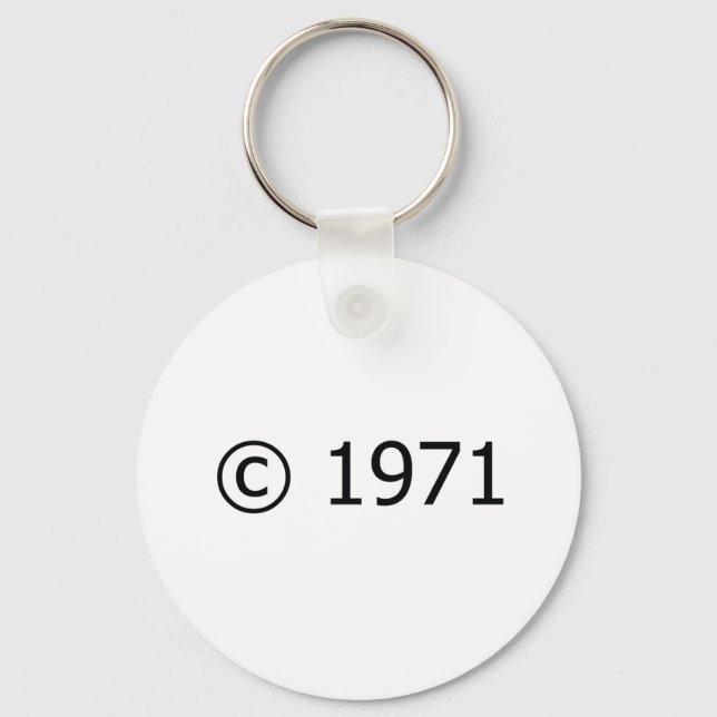 Copyright 1971 key ring (Front)