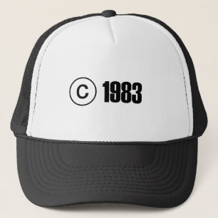 Copyright 1983 trucker hat