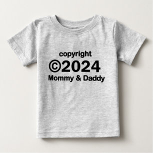 Copyright 2020 Mummy and Daddy Baby T-shirt