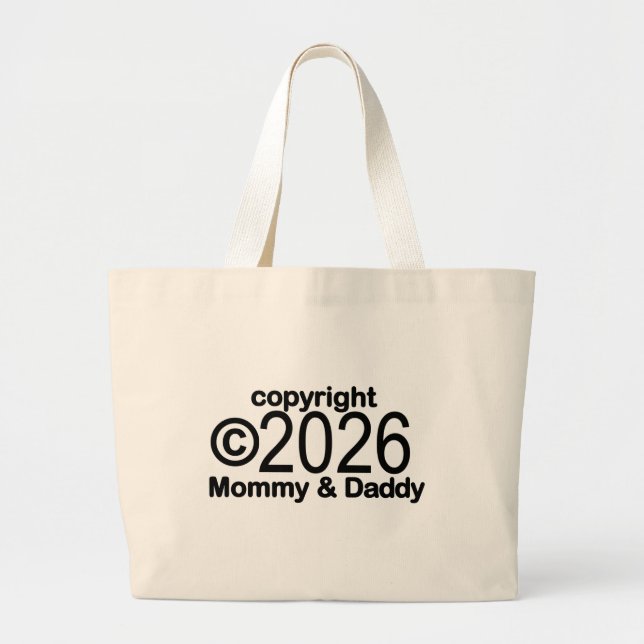 Copyright 2022 Mummy and Daddy Tote Bag (Front)