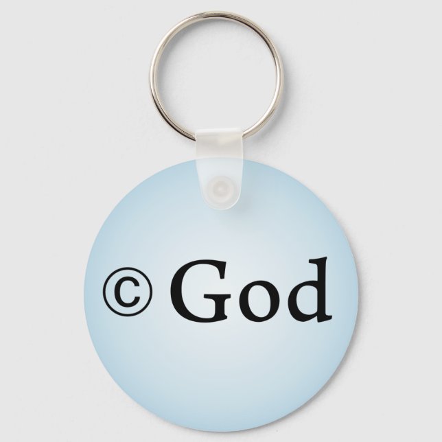 Copyright God keychain (Front)