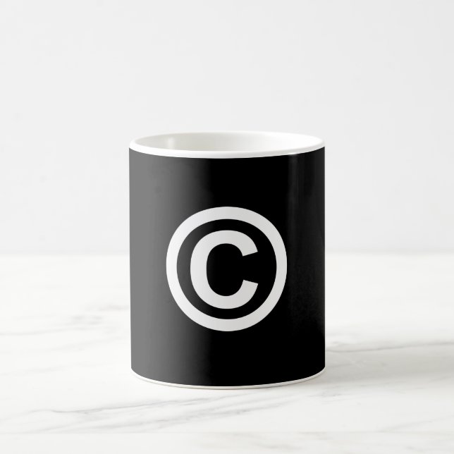 Copyright Logo Coffee Cup (Center)