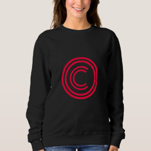 Copyright sign symbol sweatshirt