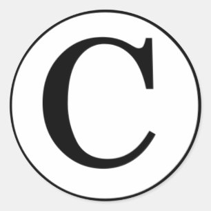 Copyright symbol stuff... classic round sticker