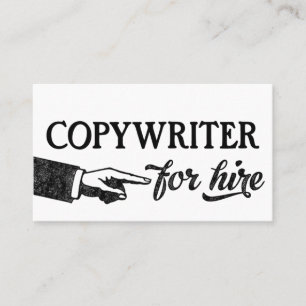 Copywriter Business Cards - Cool Vintage