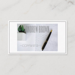 Copywriter Computer Keyboard Business Card
