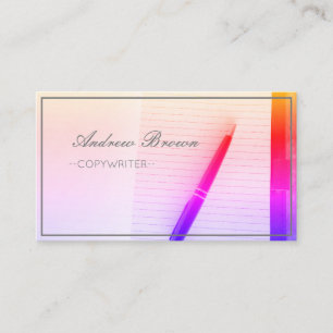 Copywriter Notebook Pen Business Card