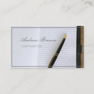 Copywriter Notebook Pen Business Card