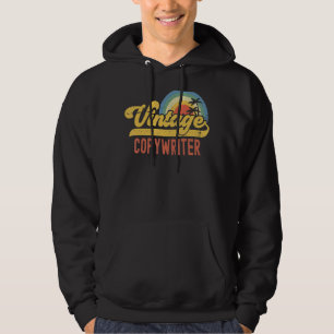 Copywriter Vintage Sunset Profession Retro Job Tit Hoodie