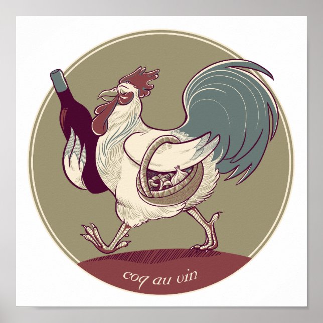 Coq au Vin Print (Front)