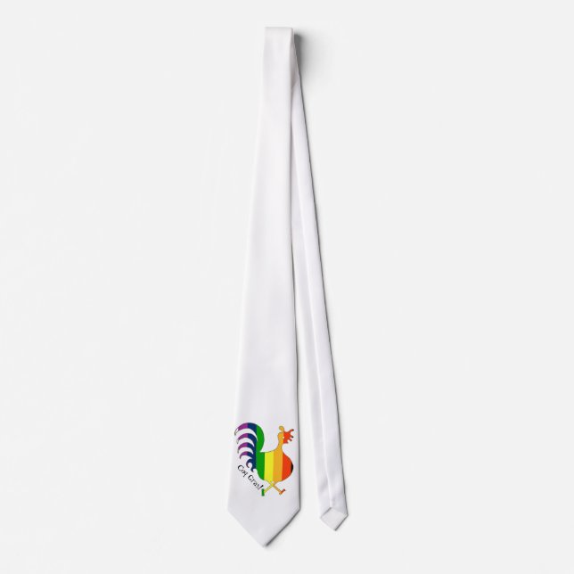Coq Gras tie BIG coq design (Front)