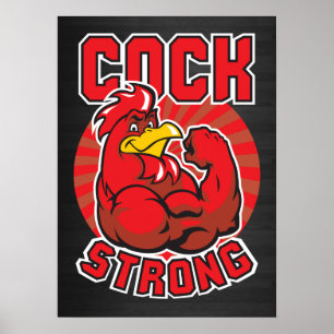 Coq Strong - Bodybuilding Chicken Poster