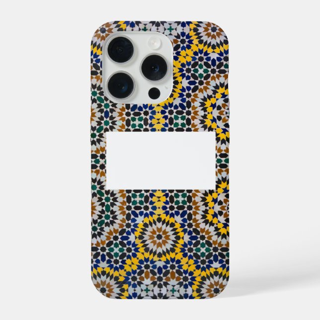 Coque iPhone 15 Pro – Zellij Marocain iPhone Case (Back)