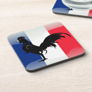 Coquelet drapeau coaster