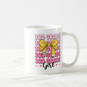 Coquette 3rd Grade First Day Of Back To School Gir Coffee Mug
