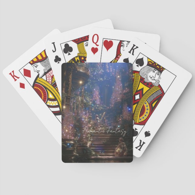 Coquette Aesthetic / Dark fantasy girl Playing Cards (Back)