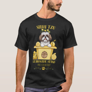 Coquette Aesthetic Dog Lemonade Stand paws squeeze T-Shirt