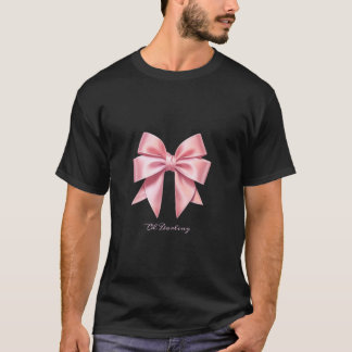 Coquette Aesthetic Romantic Bow Pink Girl Girlee G T-Shirt
