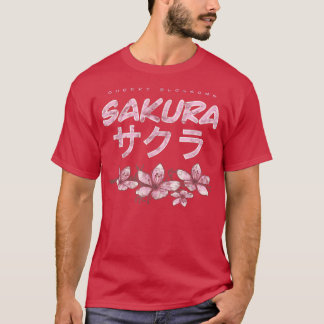 Coquette Aesthetic Vintage Sakura Cherry Blossom J T-Shirt